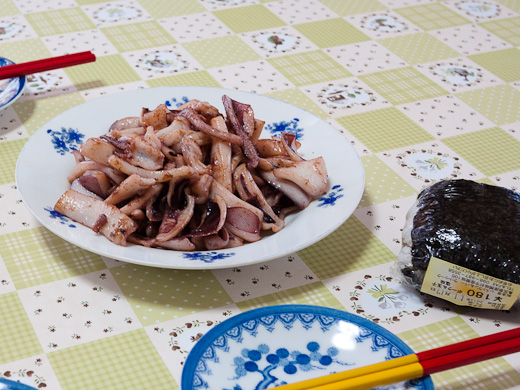 アオリイカのバター焼き